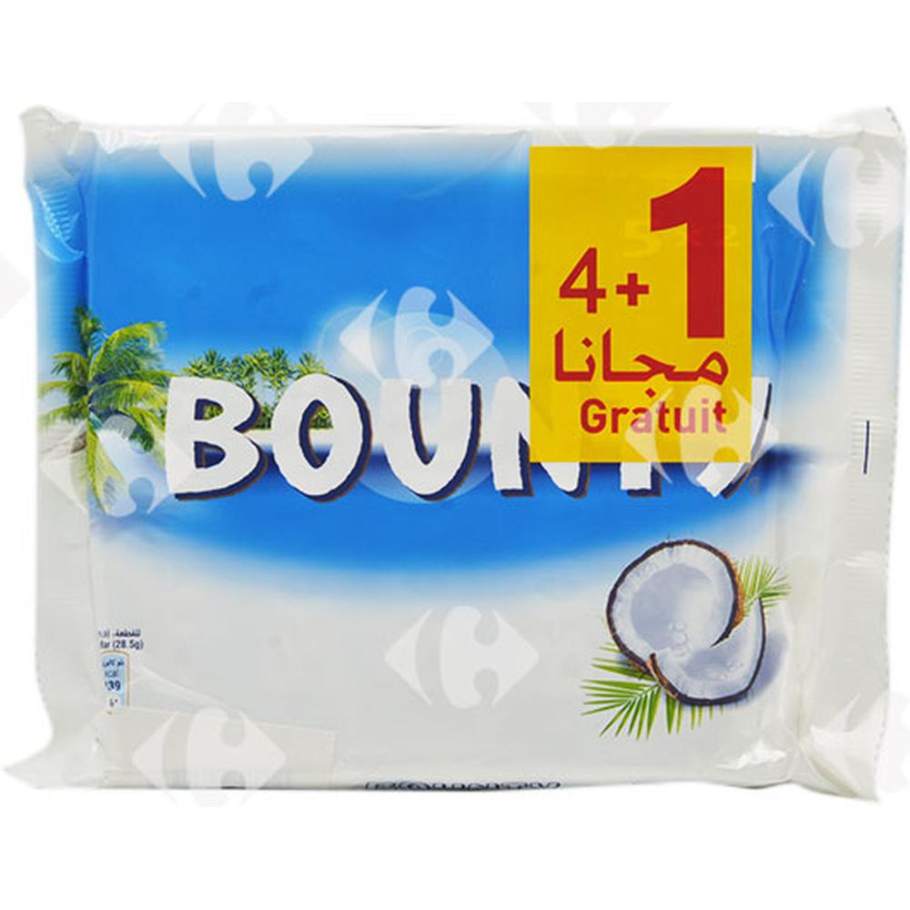 [4045] Barres Chocolatées Bounty 5x57g