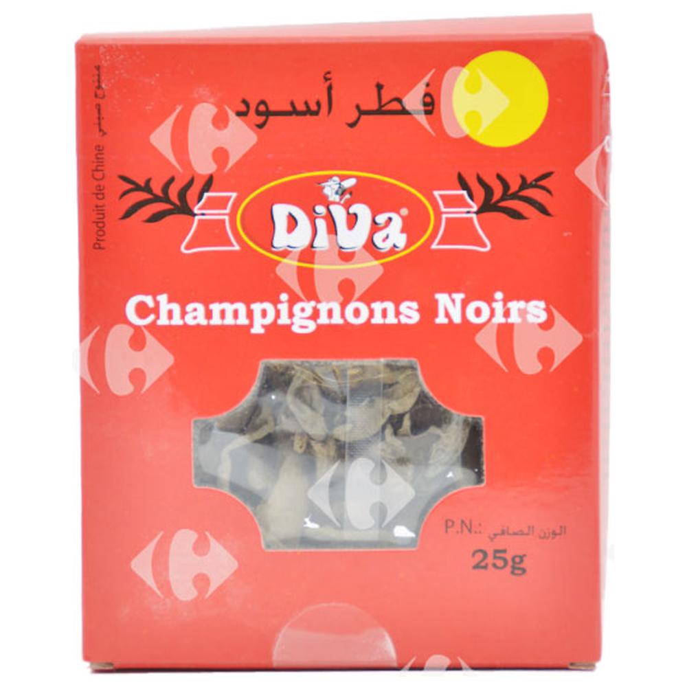 [516869] Champignon Noire en Boite Diva 25g.