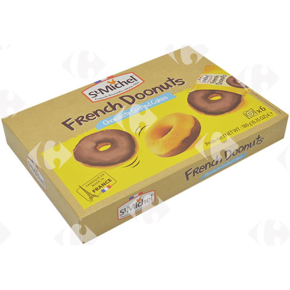 Doonuts Nappés Chocolat St Michel 180g.
