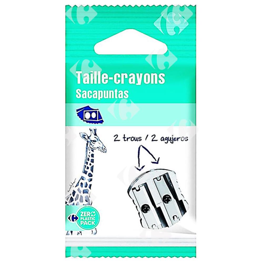 Taille Crayons Métal 2 Trous Carrefour