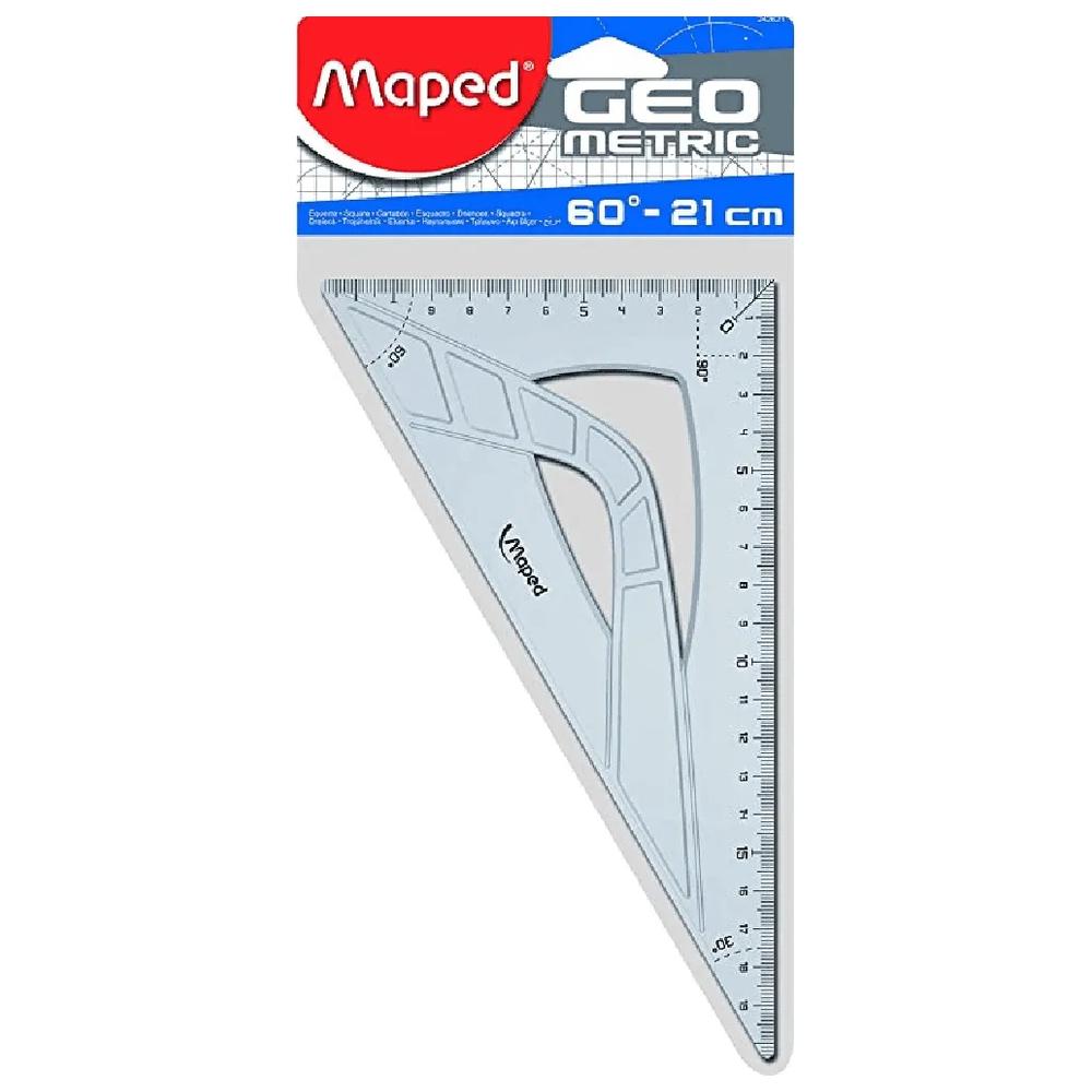 Équerre en plastique 60º 21cm