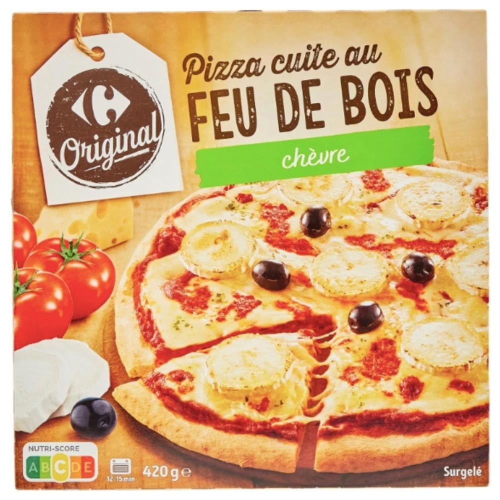Pizza Chèvre Miel au Feu de Bois Carrefour 420g.