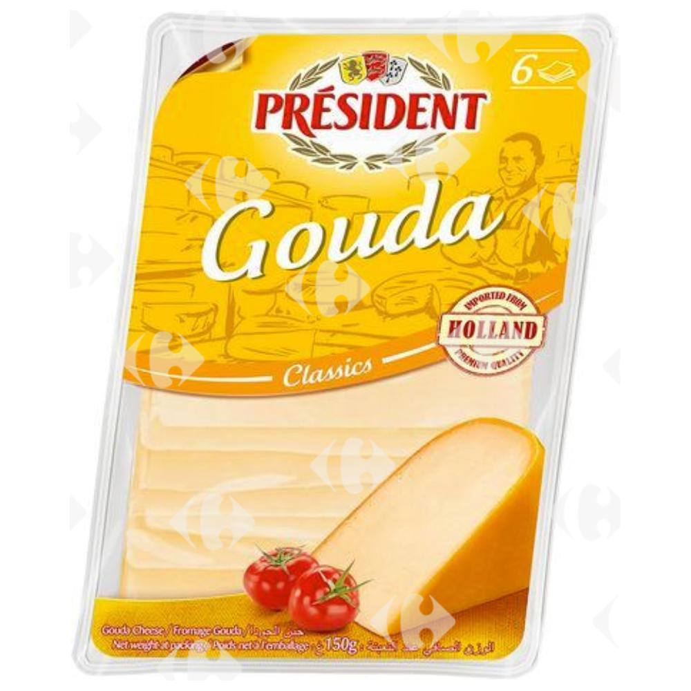 [613309] Gouda en Tranches Président 150g.