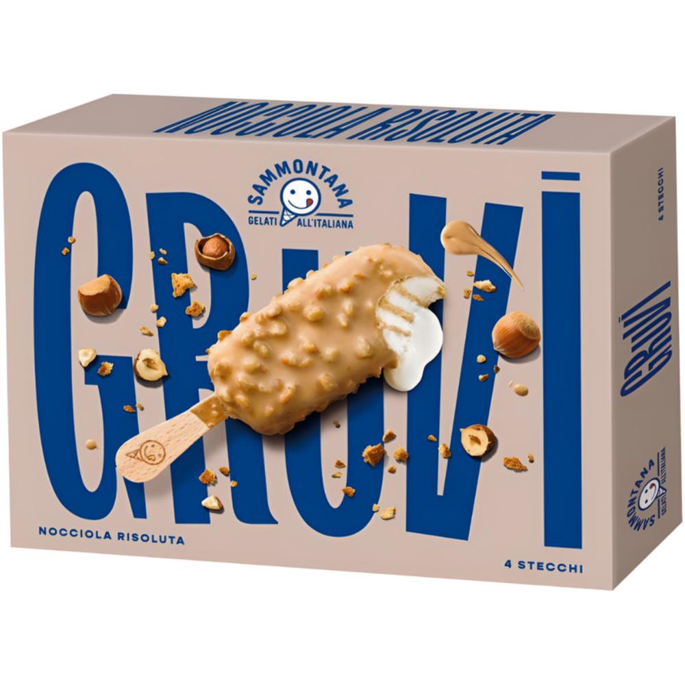 Bâtonnet Sammontana Gruvi Nocciola Risoluta 4x75g.