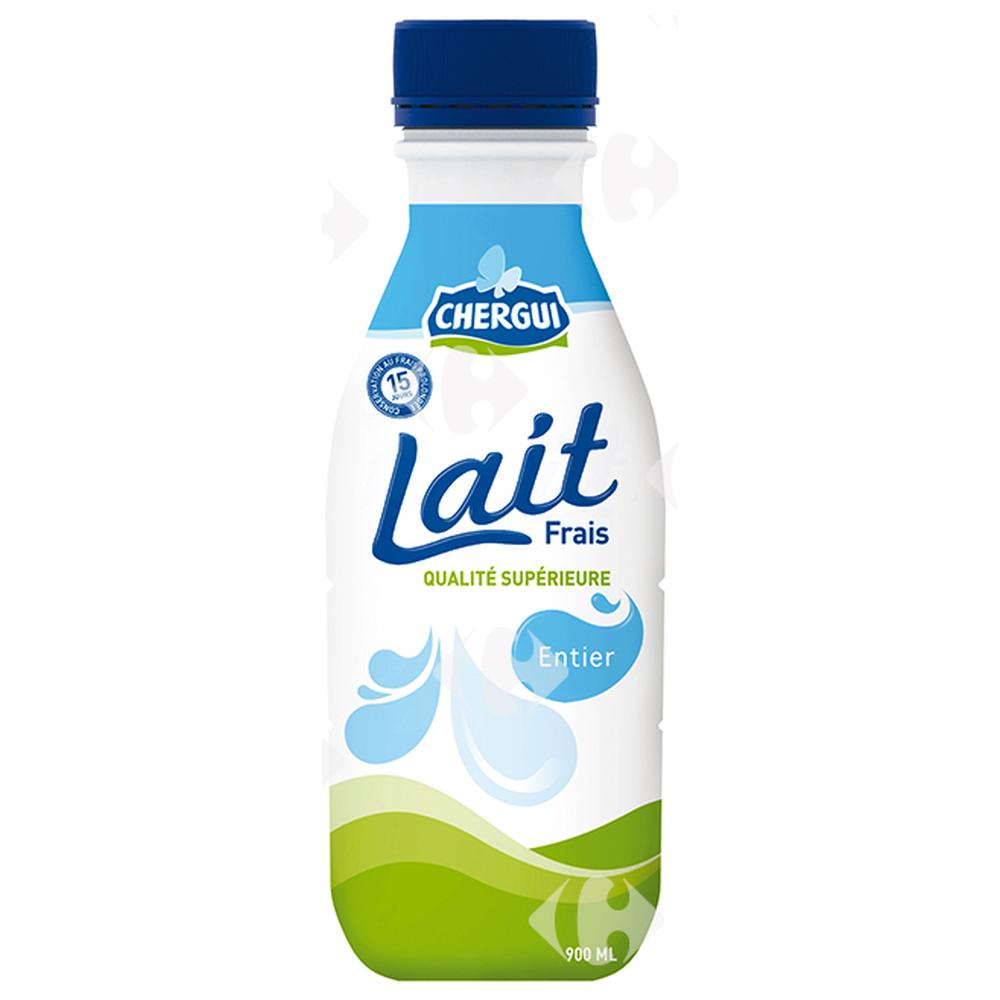 [527603] Lait Frais de Longue Conservation en Bouteille Chergui 900ml.
