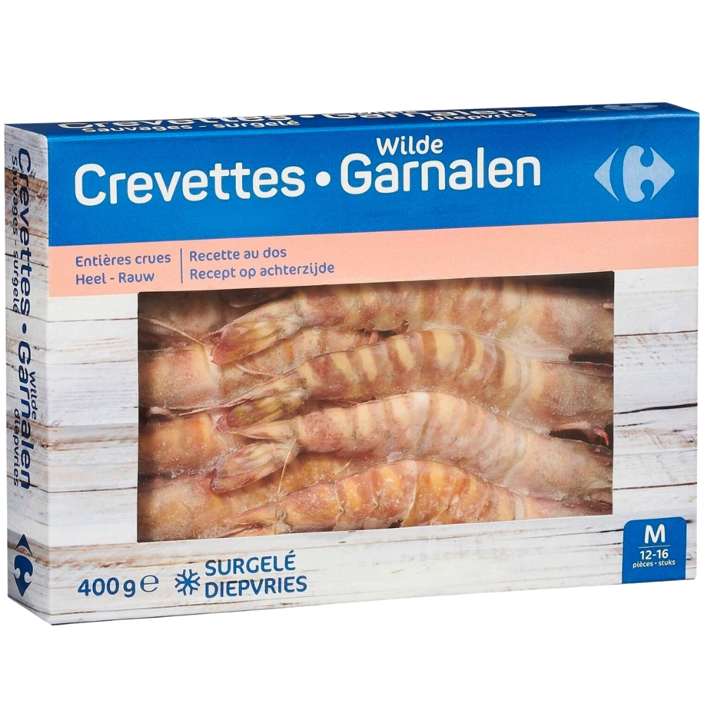 Crevettes Entières 12/16 Carrefour 400g.
