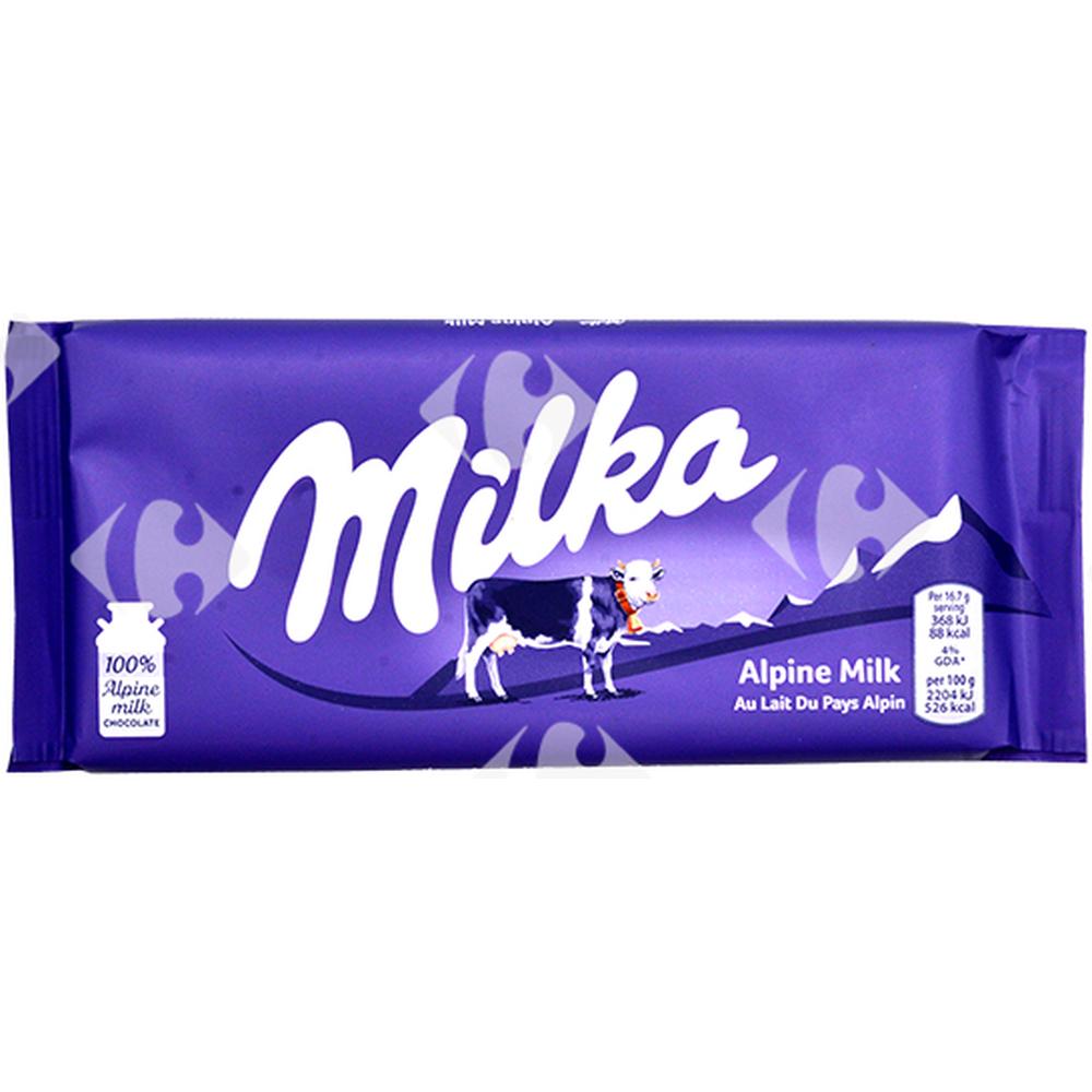 Tablette de Chocolat au Lait Alpine Milka 100g