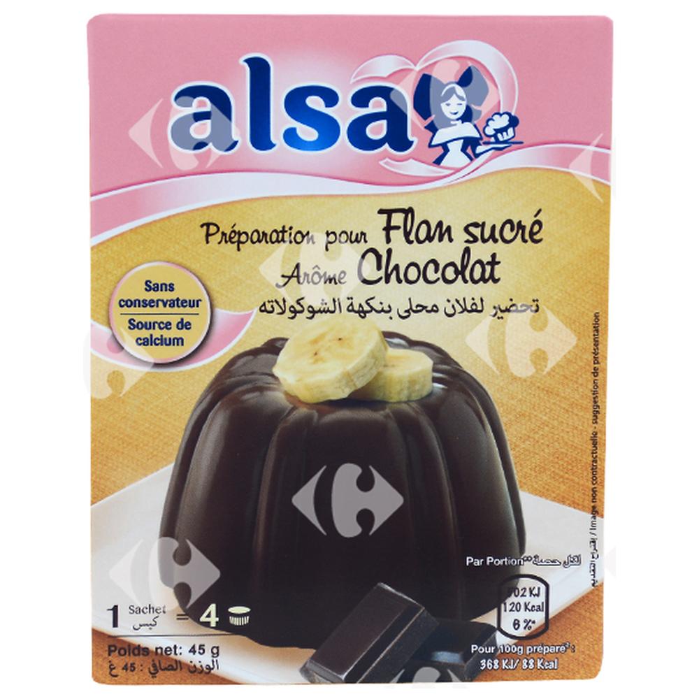 Flan à Préparer Chocolat Alsa 16g