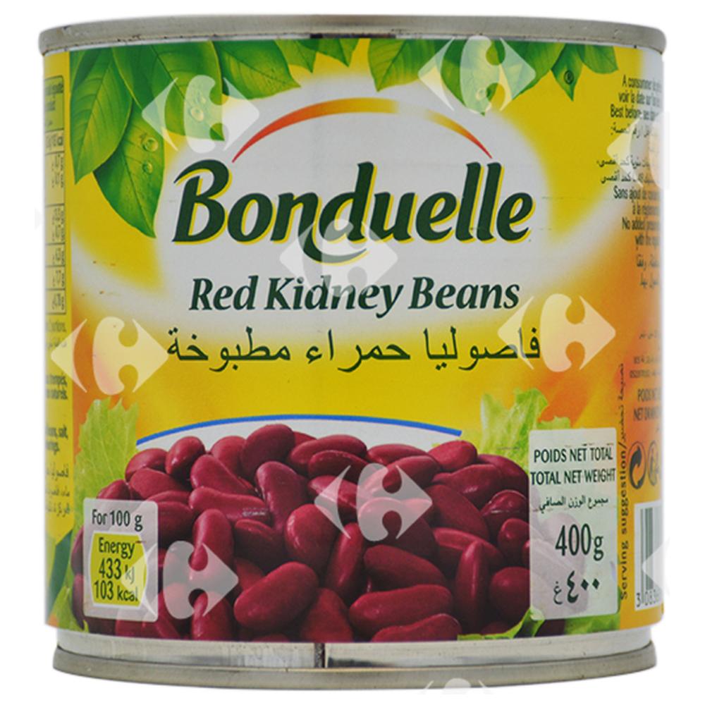 Conserve de Haricots Rouges Cuisinés Bonduelle 400g.