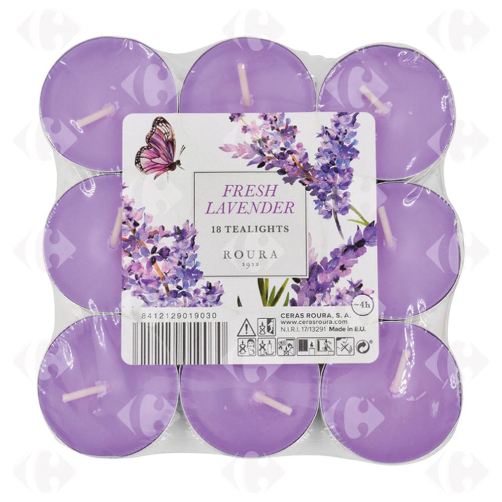 Bougie Chauffe Plat parfumée Lavande 18 pièces.