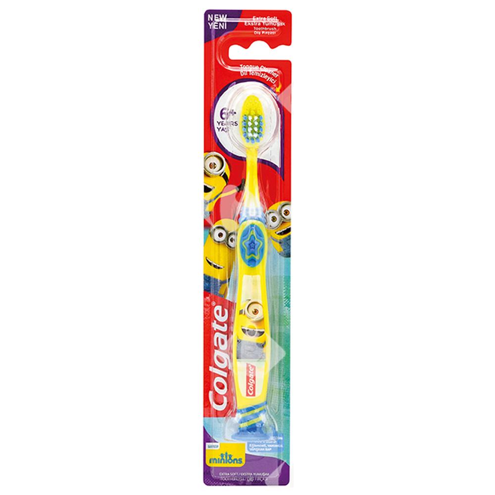 Brosse à Dent Enfant Les Minions 6 ans Colgate 1 unité.