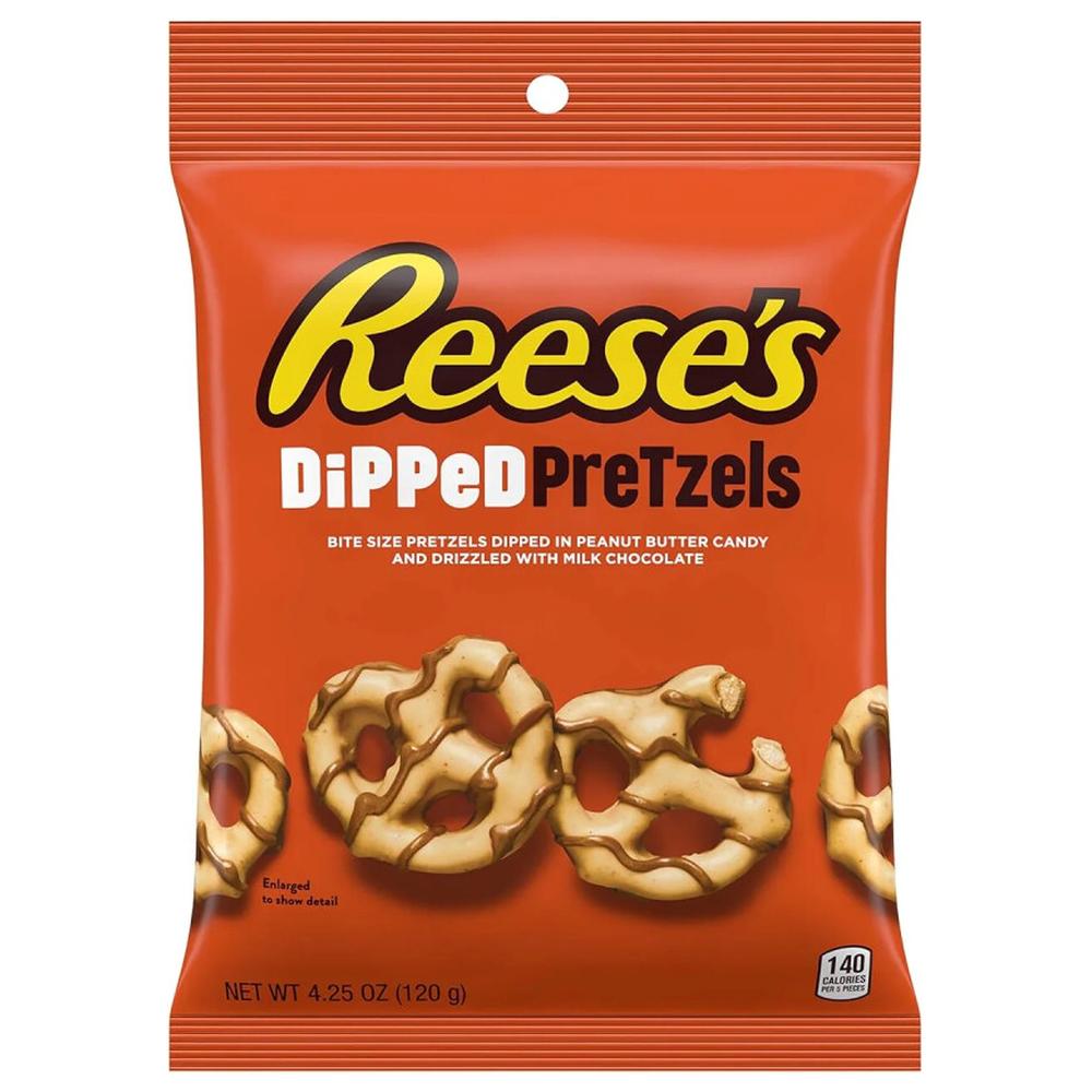 Biscuits Bretzels Enrobés de Chocolat Reese's Hershey's 120g.