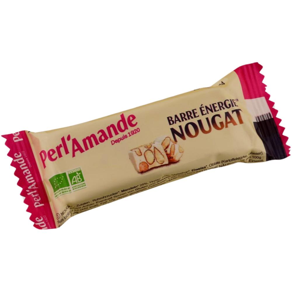 Barre Nougat Blanc Bio Perl'amande 20g.