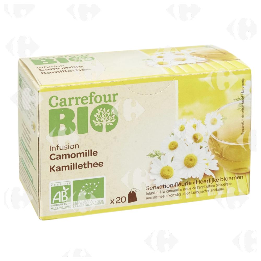 [637800] Infusion Camomille Carrefour Bio 20 unités