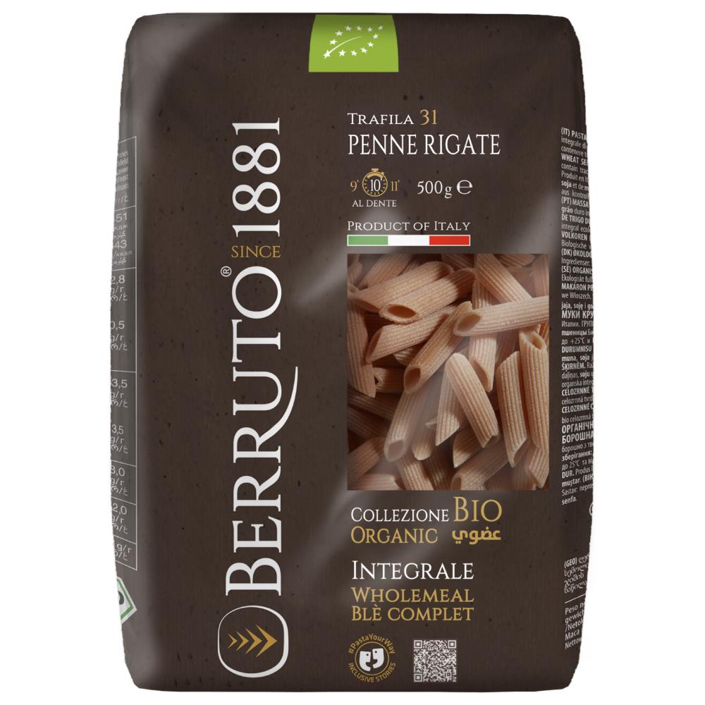 [574533] Pâtes Penne Rigate n°31 Bio Complète Arrighi 500g
