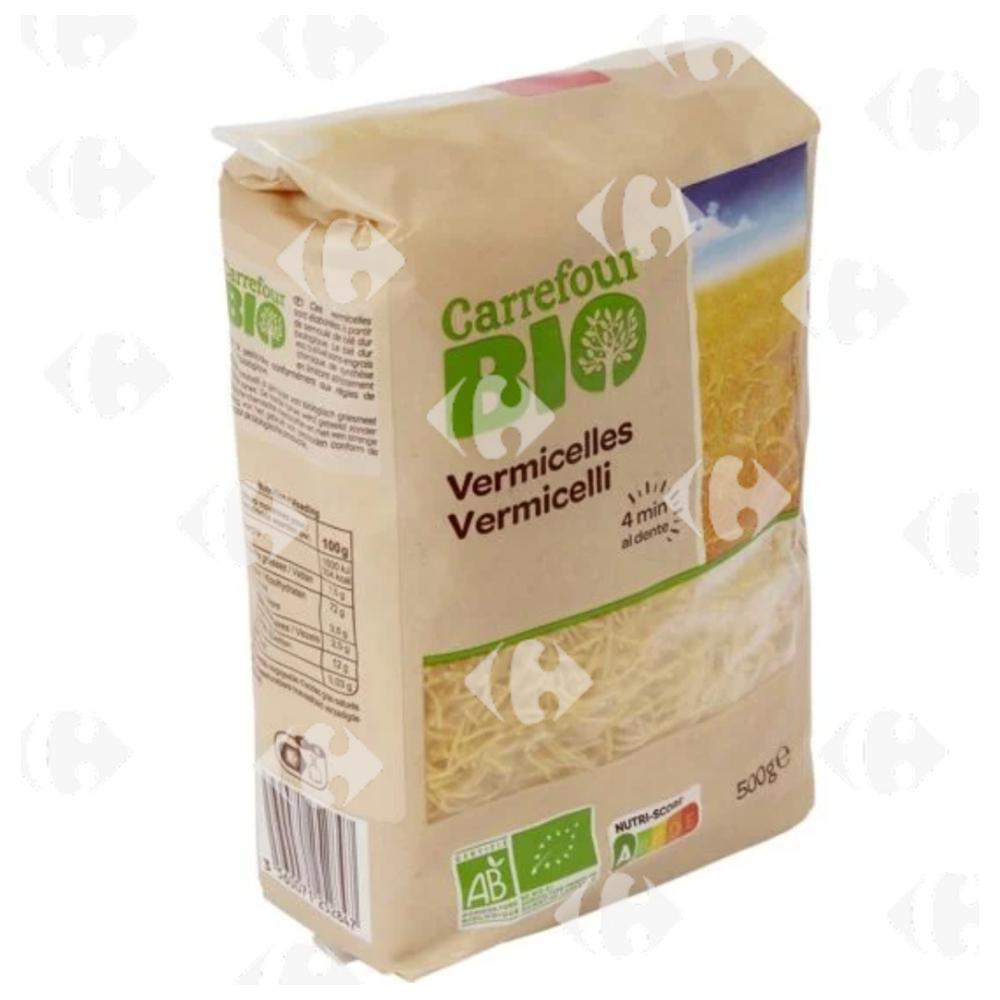 [689558] Pâtes Bio Vermicelles Carrefour Bio 500g
