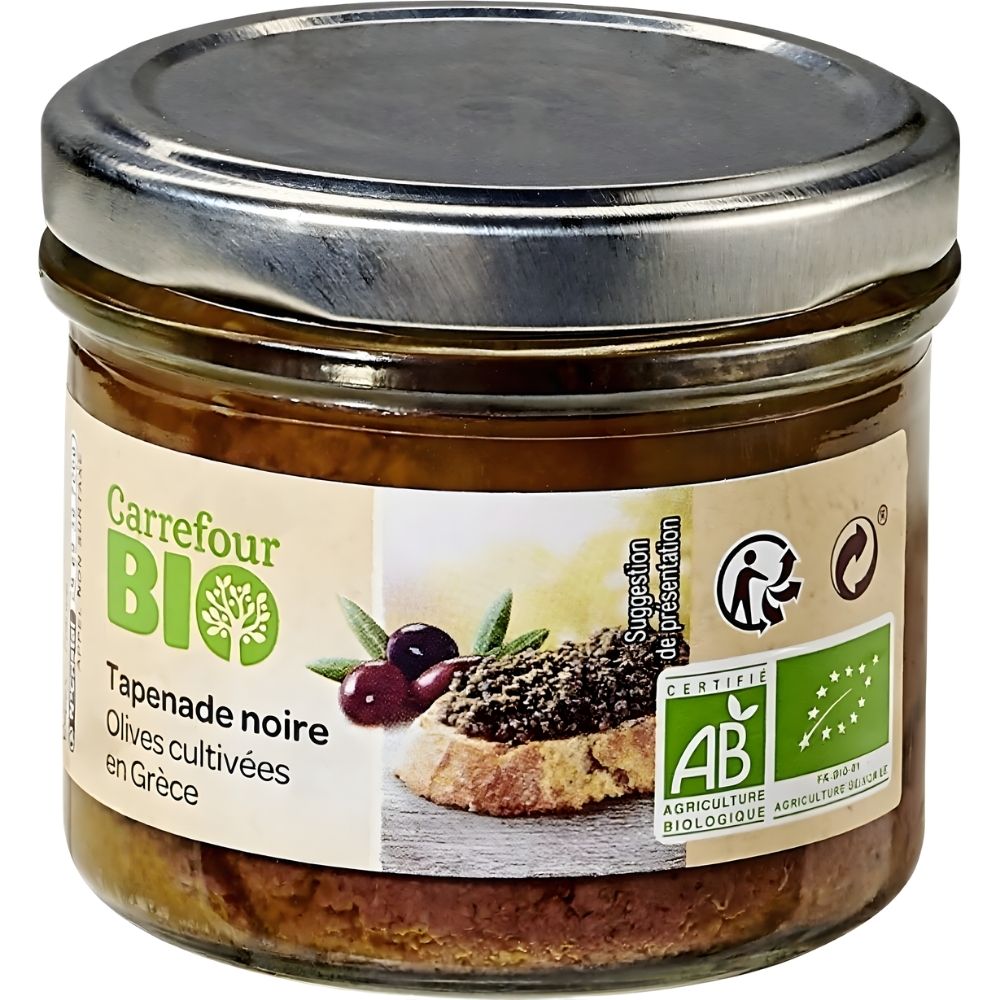 Tapenade Bio noire Carrefour Bio 100g