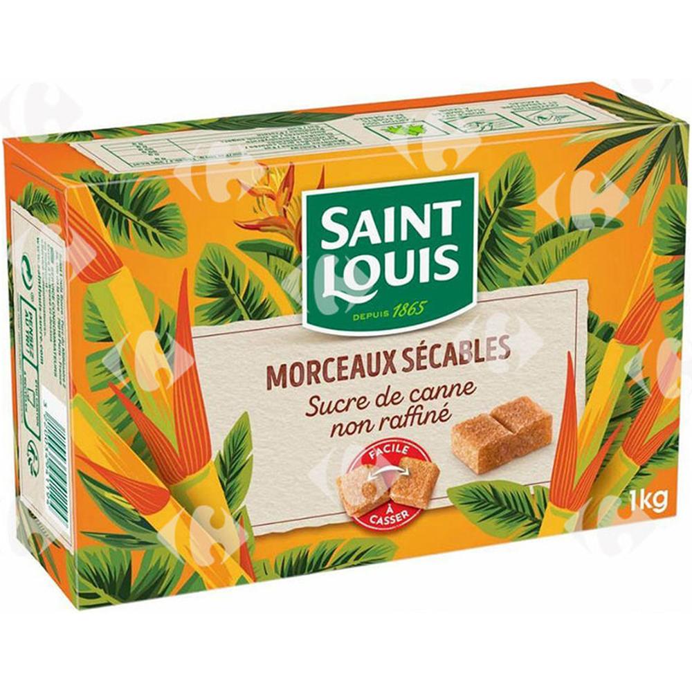 Morceaux de sucre sécables de canne Saint Louis 1Kg