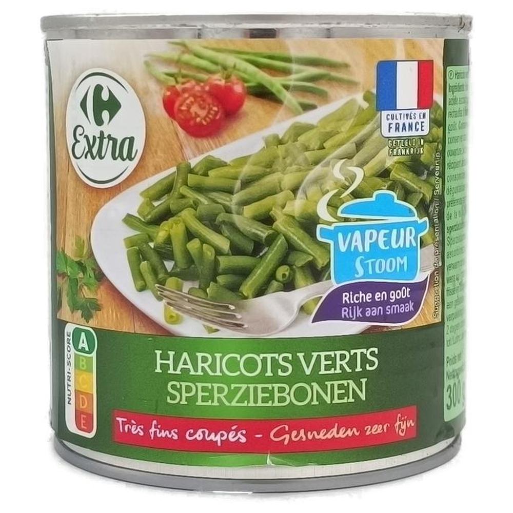 [689602] Conserve d'Haricots Verts Très Fins Carrefour 300g.