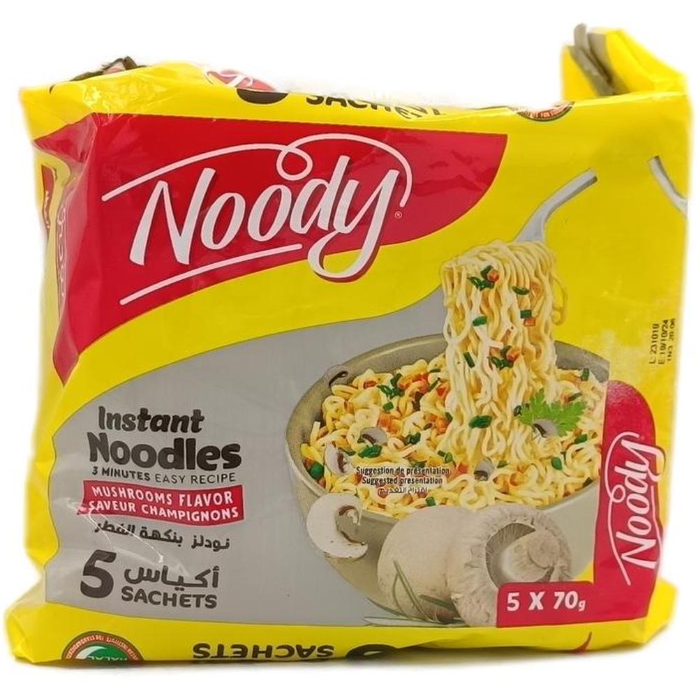Nouilles Champignons Noody 5x70g.