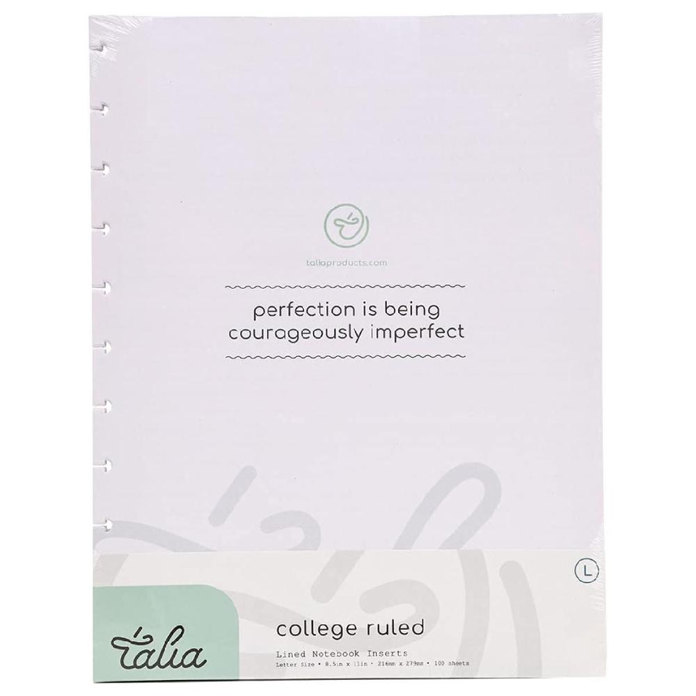 Recharge Papier A4 pour Planner Smart TALIA 29,7x21cm 60 feuilles