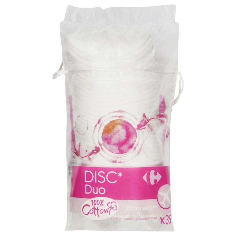 [704704] Disques Démaquillants Carrefour Soft 35 unités