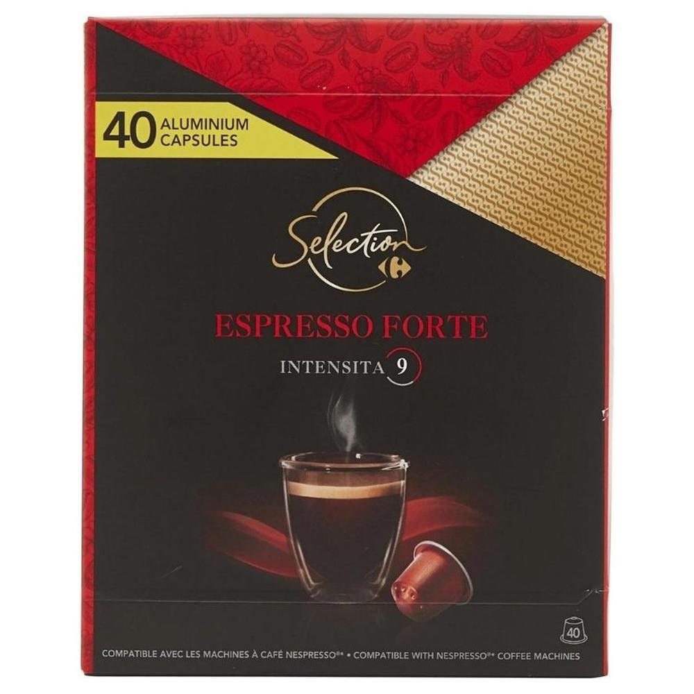 Capsules Café Espresso Forte Carrefour Selection 40 capsules