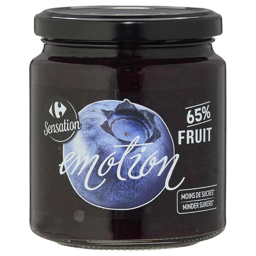 Confiture Myrtille Carrefour Sensation 330g