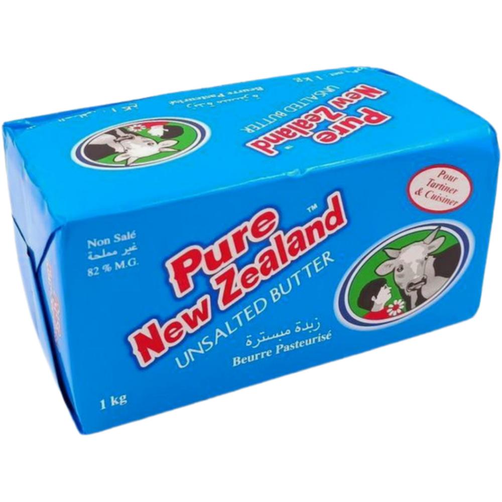 Beurre Doux Pure New Zealand Bloc 1kg.