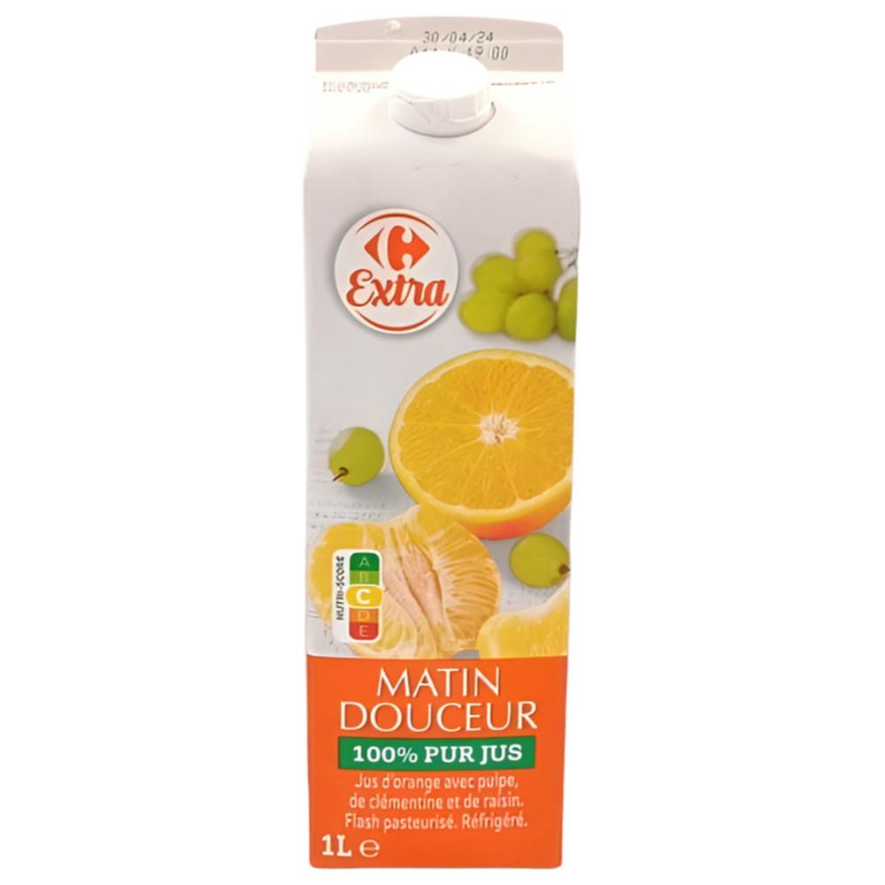 Jus d'Orange/Clémentine/Raisin Carrefour 1L.