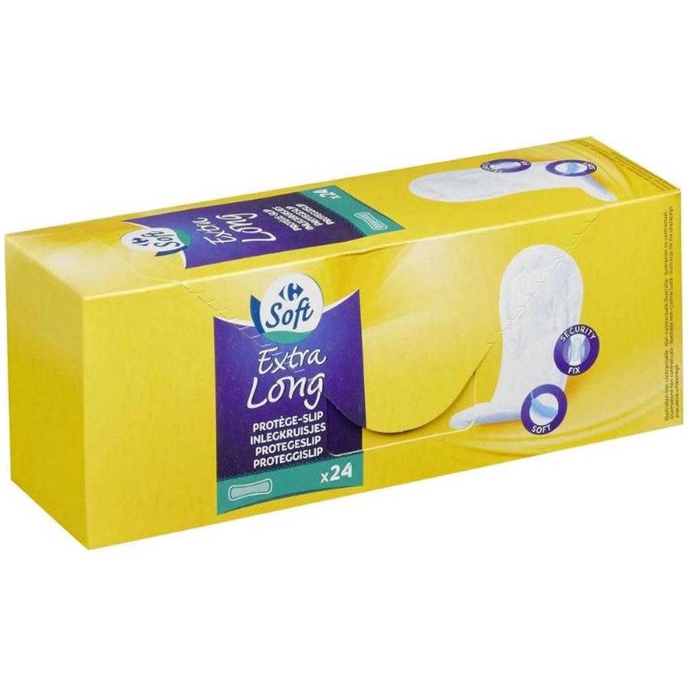 Protège-slip Extra Long Carrefour Soft 30 unités