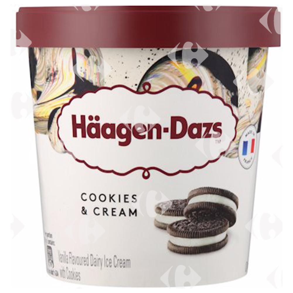 Pot Glace Cookies and Cream Haagen Dasz 460ml.