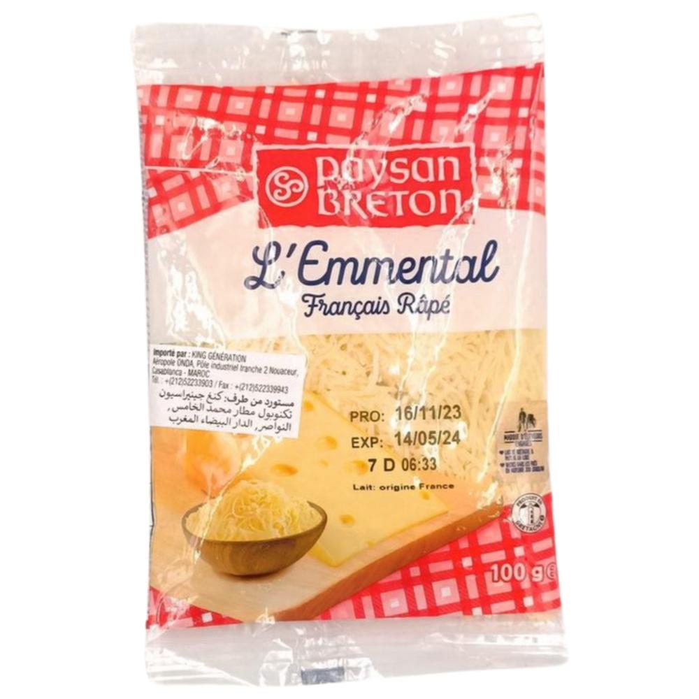 Emmental Râpé Paysan Breton 100g.