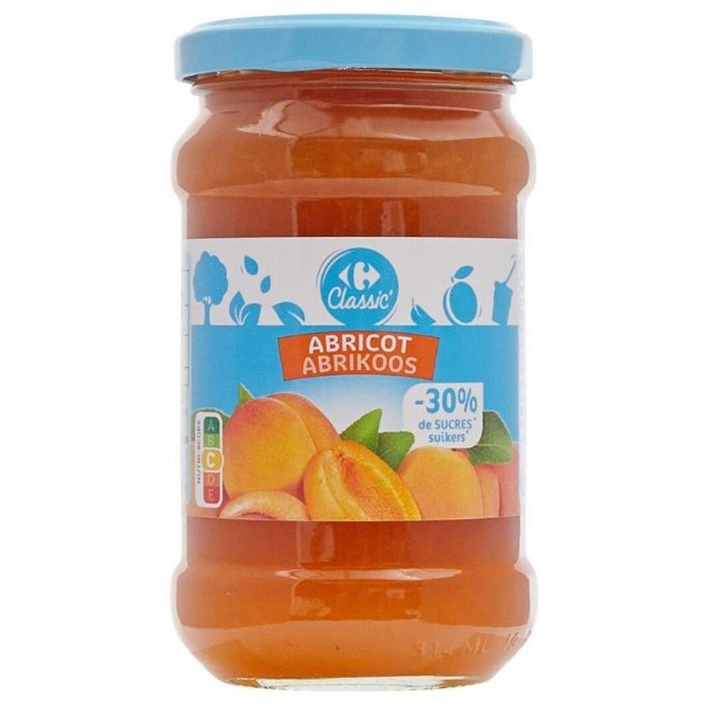 Confiture d'Abricots Allégée en Sucres Carrefour Classic 340g