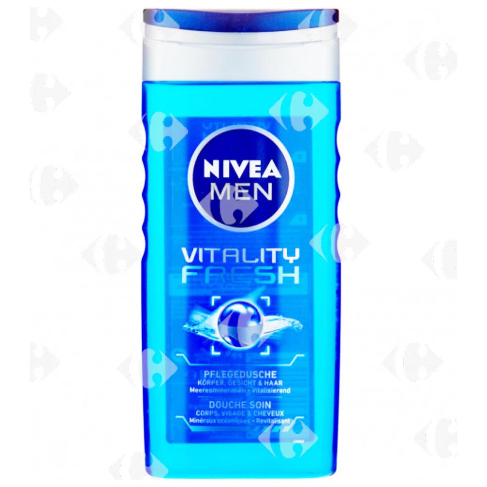 [370987] Gel Douche Vitality Fresh 3en1 Nivea Men 250ml.