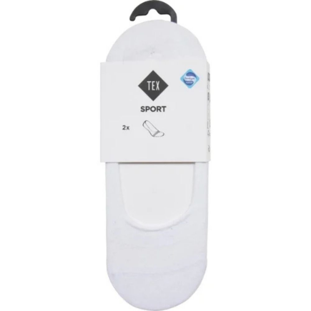 Paire Chaussettes Invisibles Sport Homme Blanc