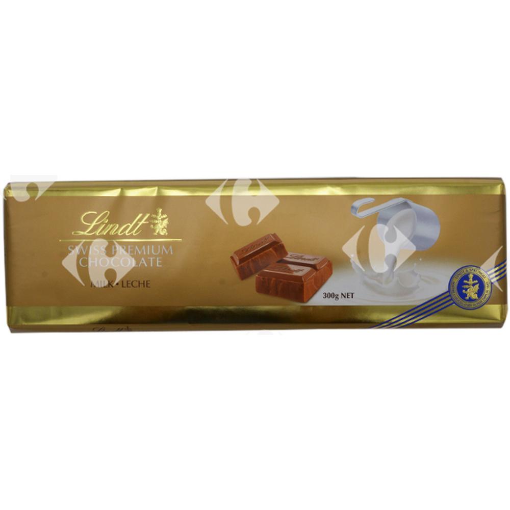 Tablette de Chocolat au Lait Swiss Premium Gold Lindt 300g