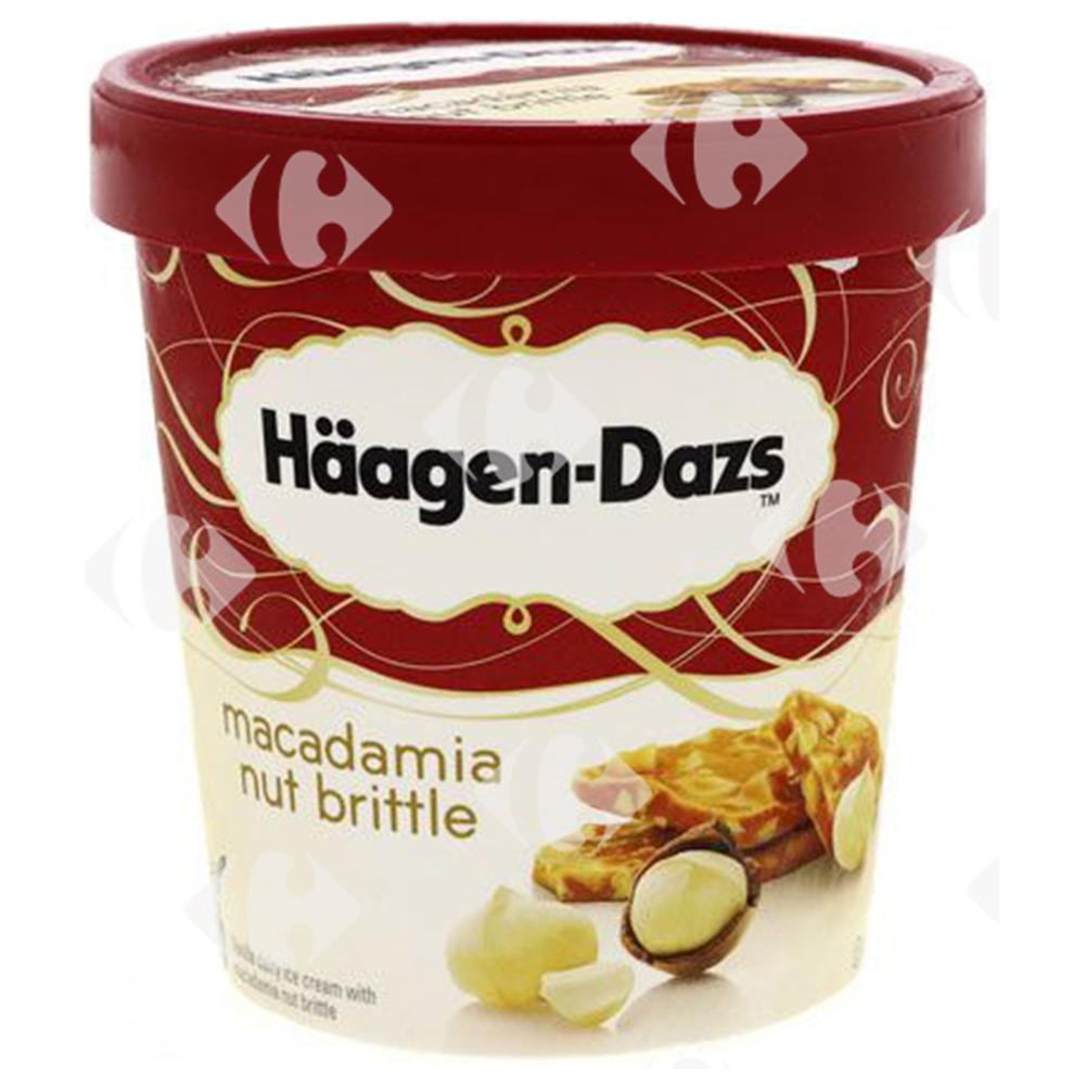 Pot Glace Macadamia Nut Brittle Haagen Dazs 100ml.