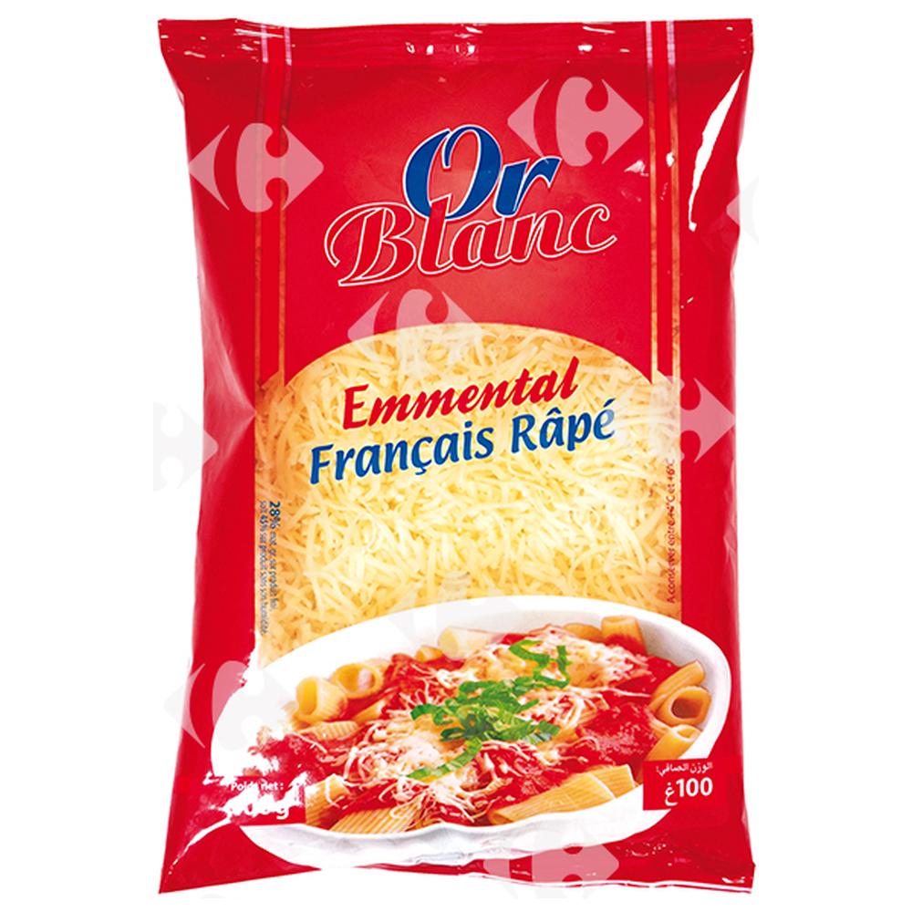 Emmental Rapé Or Blanc 100g.