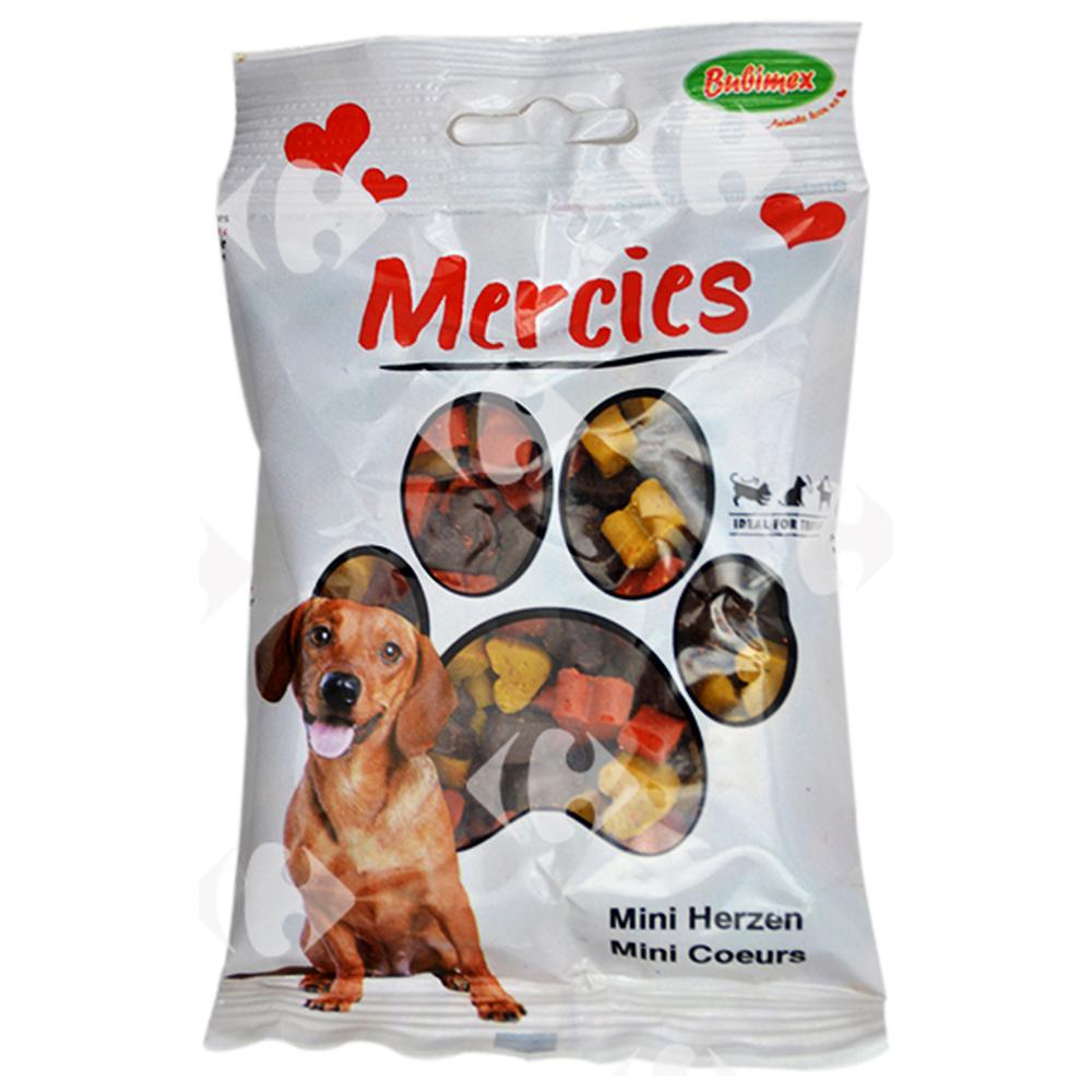 [656380] Biscuits Snack pour Mini Chien Mercies Bubimex 100g