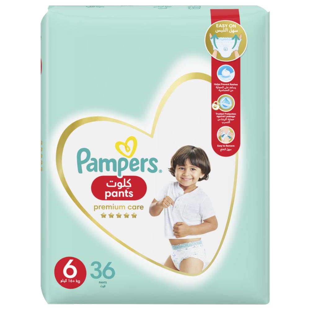 Couches Culottes Junior Premium Care Taille 6 Pampers 36 unités