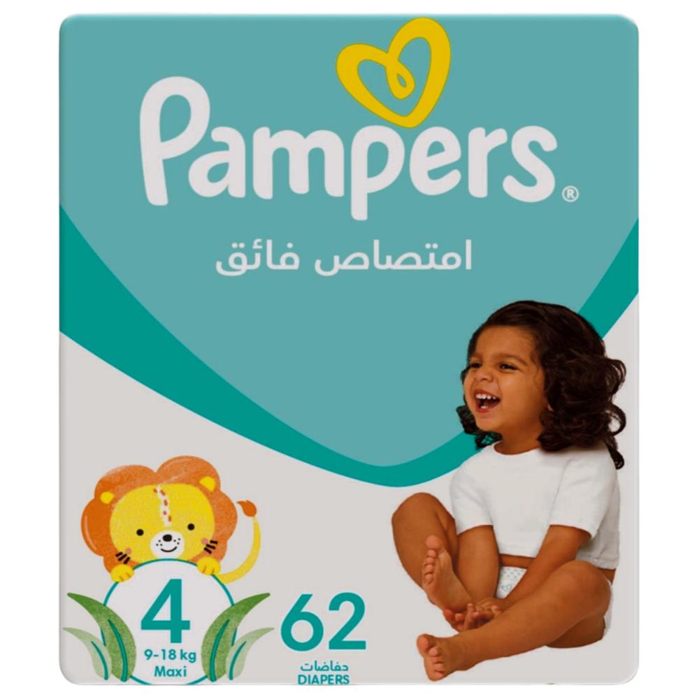 Couches Bébé Baby-dry Taille 4 (9-18kg) Pampers 62 unités
