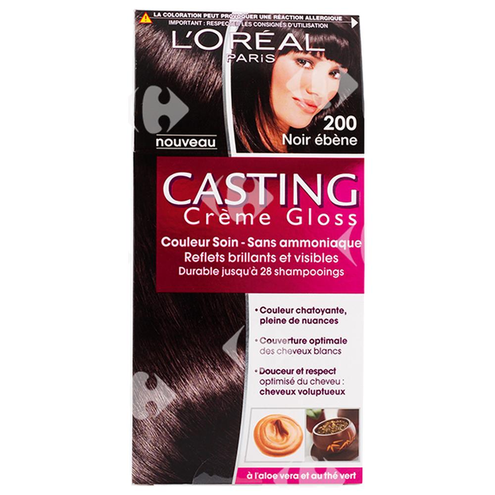 [68701] Coloration Crème Noir Ebène 200 sans Ammoniaque Casting.
