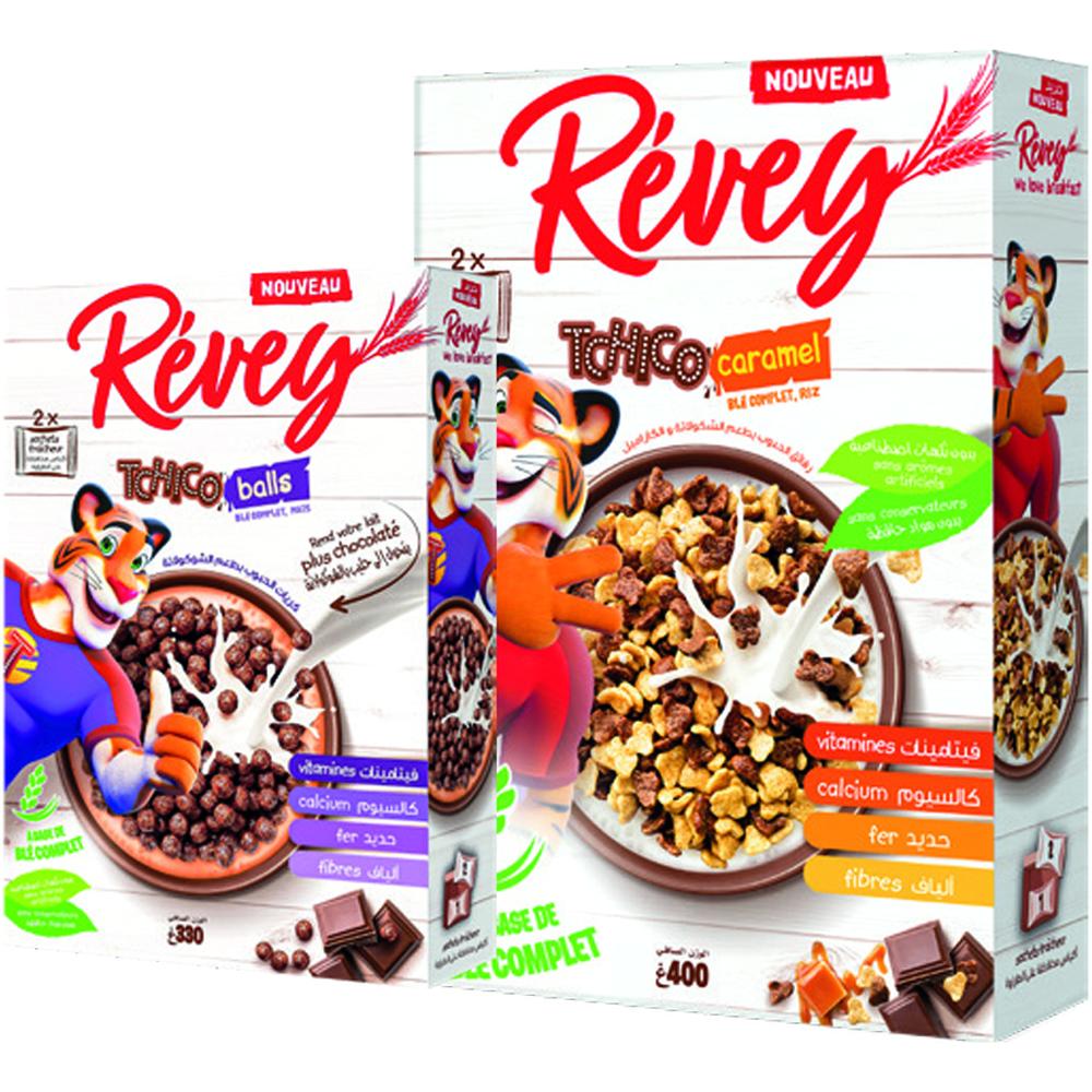 [674820] Tchico Caramel Révey 400g & Tchico Balls Reveil 330g (-50%)
