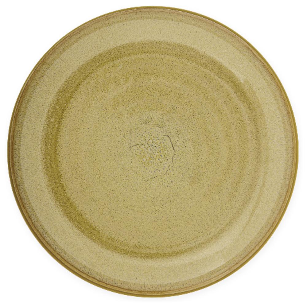 [710756] Assiette en Porcelaine Brun Réactif Boho Kasa 27 cm