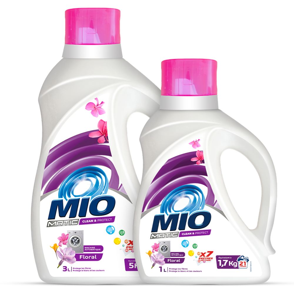 [724620] Lessive Liquide Floral Mio 3L + 1L Gratuit
