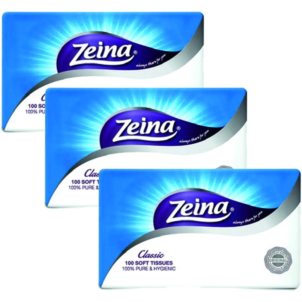 Pack de Mouchoir 2 Plis Zeina 3 unités 550 Feuilles (3ème à -50%)