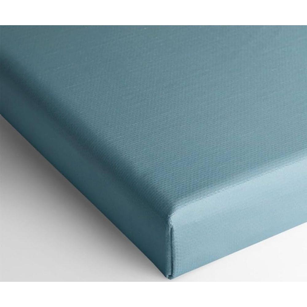 Drap Housse Bleu Verdâtre Coton Bio Tex Home 180x200 cm