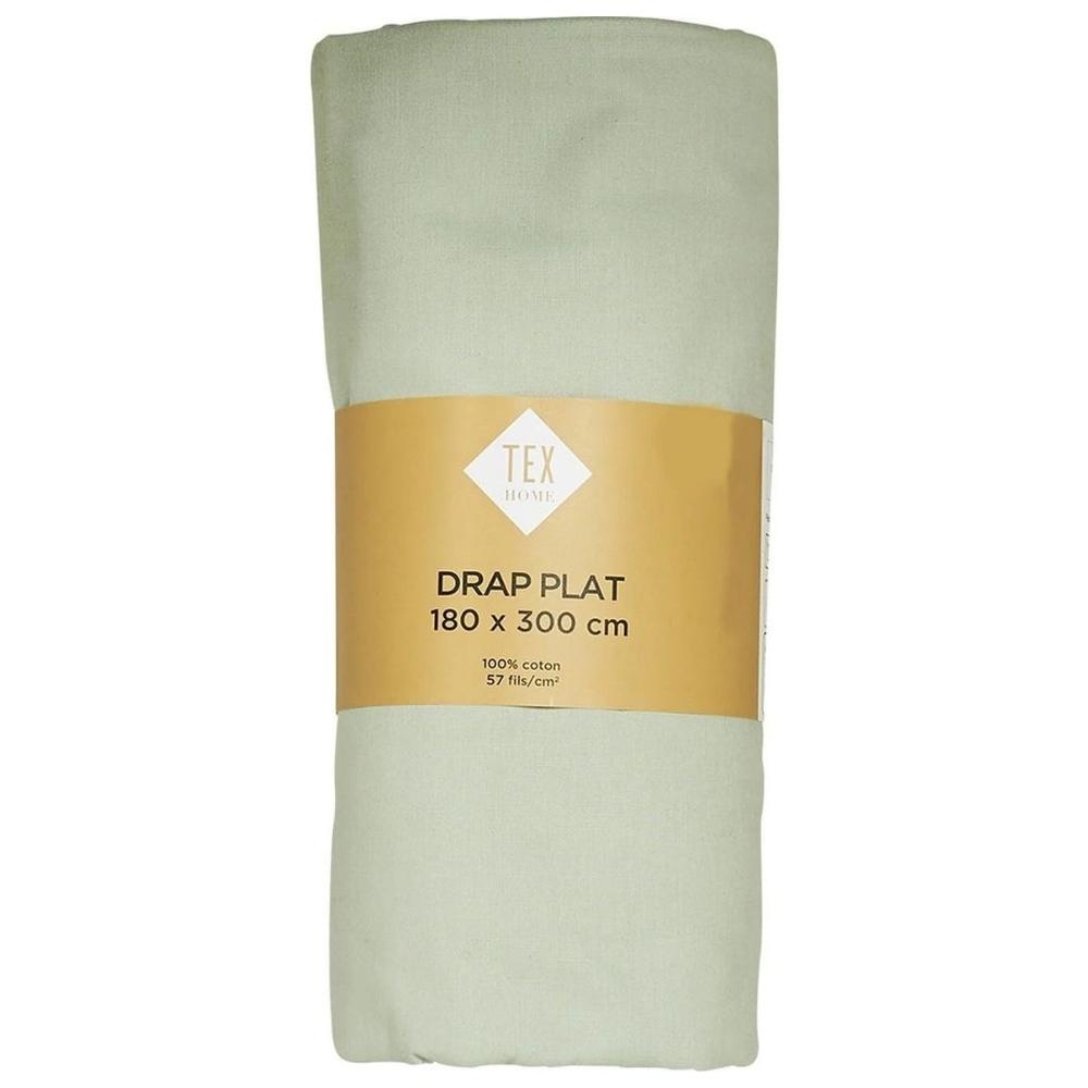 [727124] Drap Plat Crème Tex Home 180x280 cm