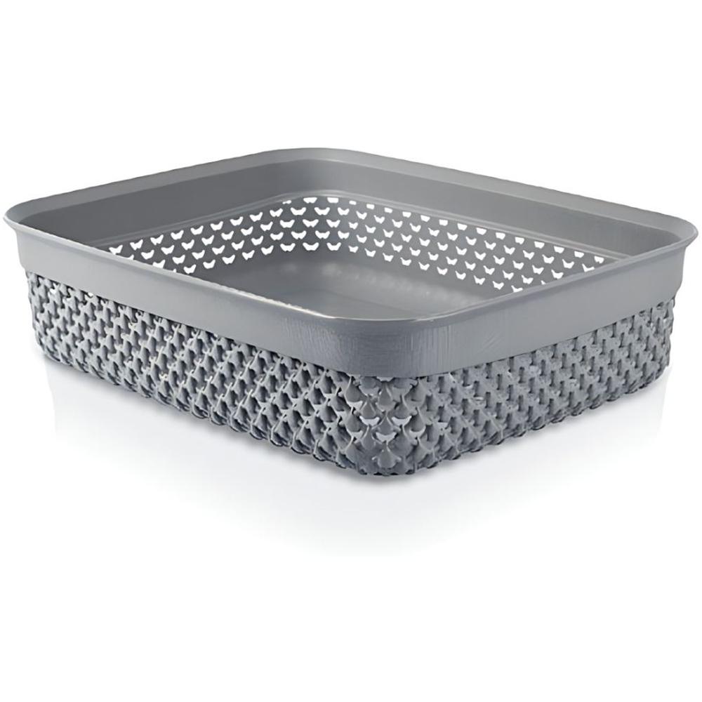 [680016] Panier de Rangement en Plastique Drop Design 2,2L